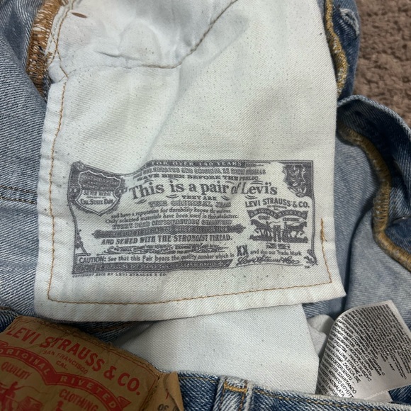 Vintage Levi’s 501 WPL 423 Button Fly Blue Light Wash Jeans Men Women Sz W30 L30 - Picture 12 of 13